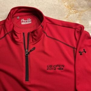 US Open 2012 Under Armour Long Sleeve Vintage Quarter Zip - Loose Fit XL